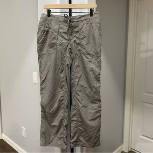 The North Face Pants Women's Size 8 Drawstrings Wide Leg Hiking Nylon Gray